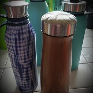 4 Re-Useable Sports Drinking Bottles